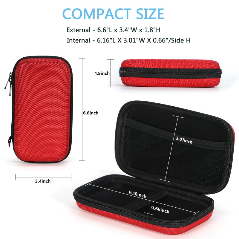 GLCON Hard Protective Travel Case, GLCON Electronic Organizer for Anker/Jackery/RAVPower Power Bank, Shockproof EVA Carrying Case for Cell Phones, Travel Gadgets for Cables, Car/GPS Accessories - Image 3
